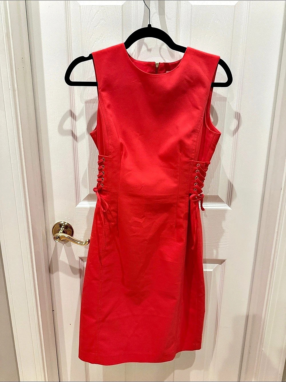 Calvin Klein Coral Sleeveless Dress Size 4 Like New